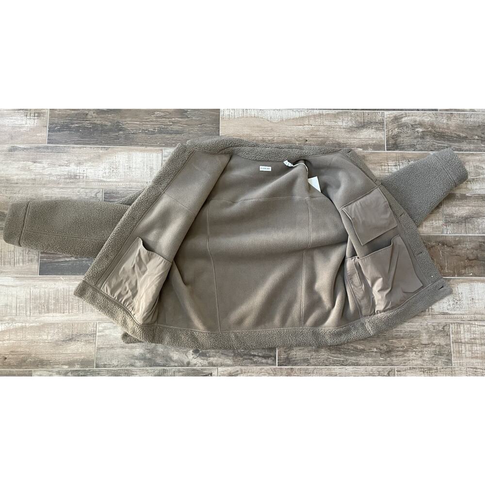 $2,695 NWT Burberry Solid Brown Front Button Heavy Chore Jacket Size 2XL - Picture 7 of 10